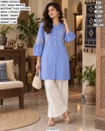 Comfortable Palazzo Set With Floral Embroidery