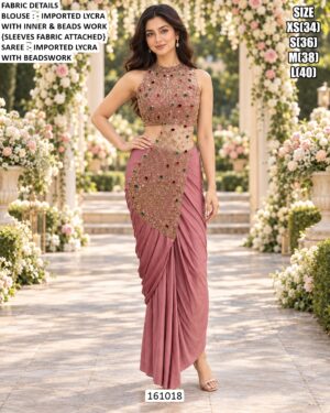 Modern Saree With Statement Beaded Blouse