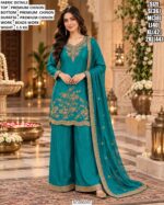 Premium Chinon Bead Work Palazzo Set