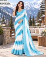 Elegant Designer Saree With Satin Blouse