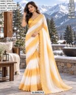 Elegant Designer Saree With Satin Blouse
