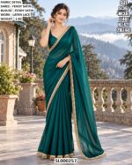 Elegant Designer Satin Saree For Receptions