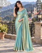 Elegant Designer Satin Saree For Receptions