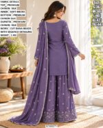Premium Chinon Silk Embellished Suit Set