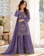 Premium Chinon Silk Embellished Suit Set