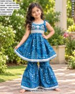 Printed Sharara Outfit For Little Girls