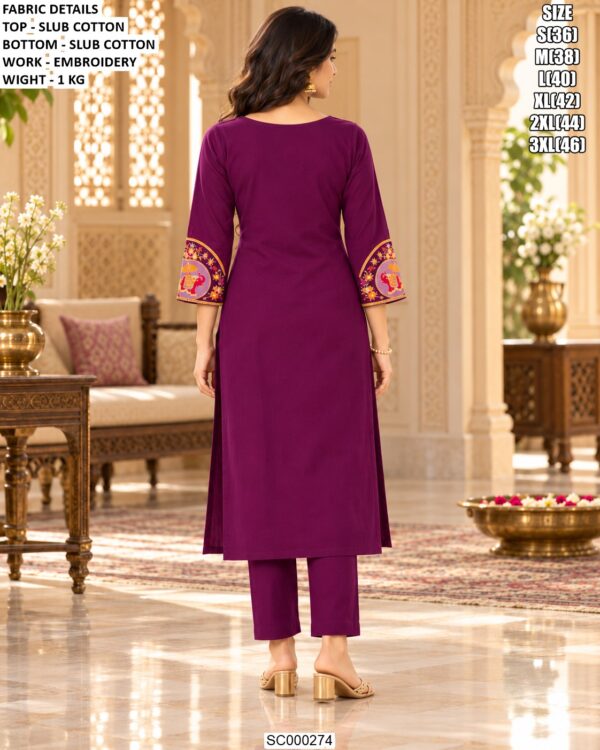 Comfortable Cotton Ethnic Wear Kurta Set For Women