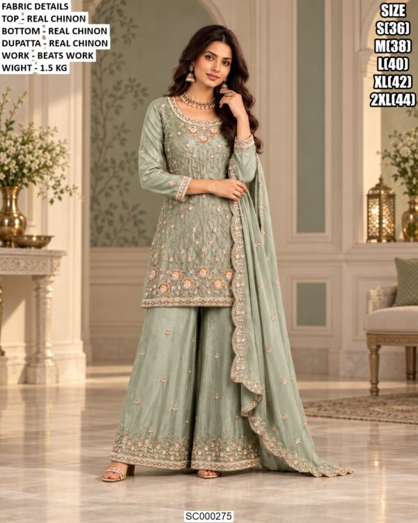 Elegant Three Piece Chinon Ensemble