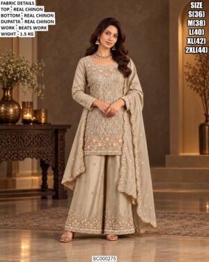 Elegant Three Piece Chinon Ensemble
