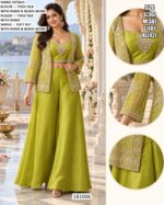 Festive Palazzo Set With Beaded Blouse