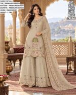 Premium Chinon Embroidered Palazzo Suit