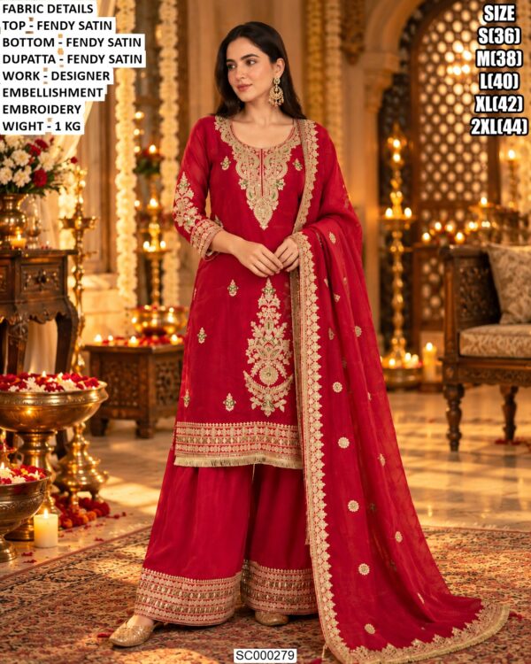 Wedding Ready Embroidered Designer Suit Set