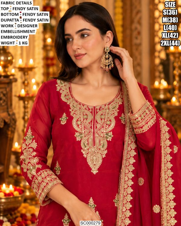 Wedding Ready Embroidered Designer Suit Set