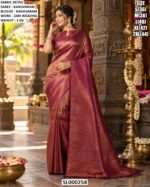 Classic Zari Woven Traditional Saree Look