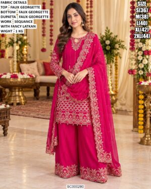 Designer Three Piece Festive Suit Set For Women