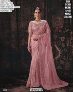 Traditional Embellished Silk Saree For Functions