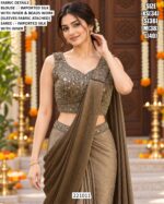 Designer Saree With Statement Blouse Detail