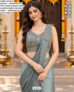 Designer Saree With Statement Blouse Detail