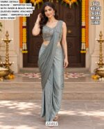 Designer Saree With Statement Blouse Detail