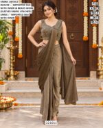 Designer Saree With Statement Blouse Detail
