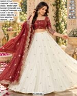 Crepe Silk Zari Weaving Lehenga Set