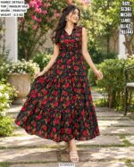 Beautiful Tiered Long Dress For Women