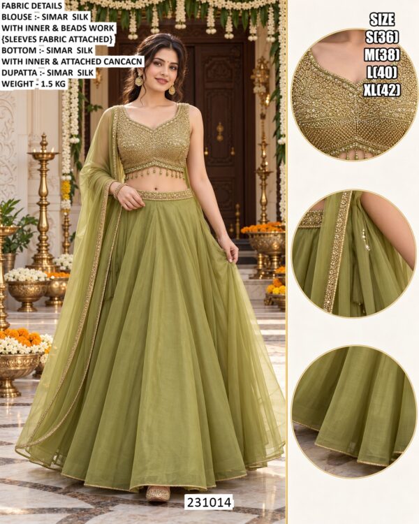 Beautiful Beads Work Ethnic Wear Collection