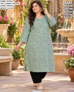 Printed Carmic Cotton Everyday Kurta