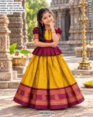 Cute Festive Lehenga Choli For Girls