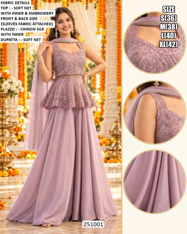 Latest Wedding Wear Palazzo Suit Collection