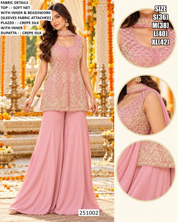 Latest Wedding Wear Palazzo Suit Collection