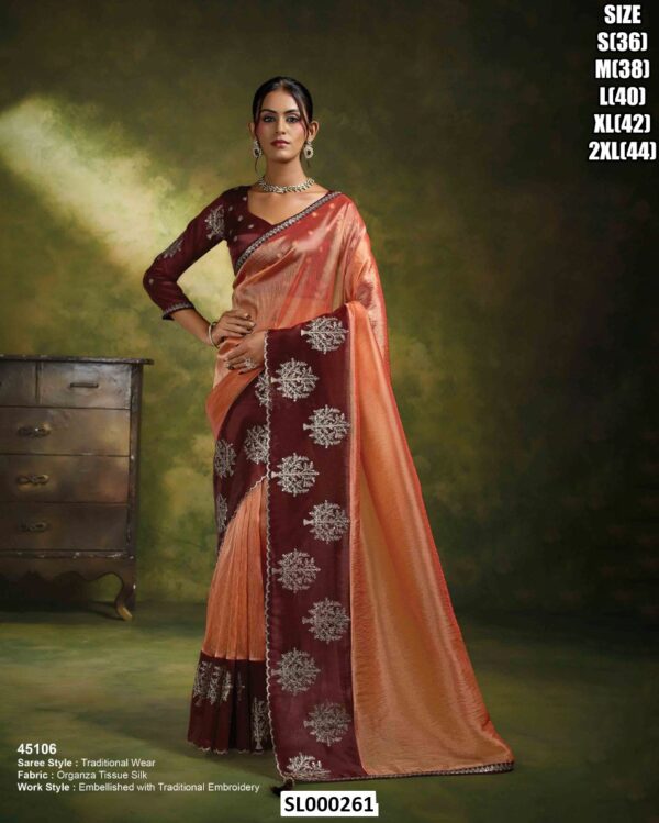 Premium Organza Sarees With Designer Borders