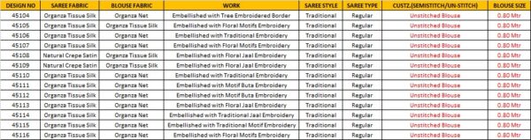 Premium Organza Sarees With Designer Borders