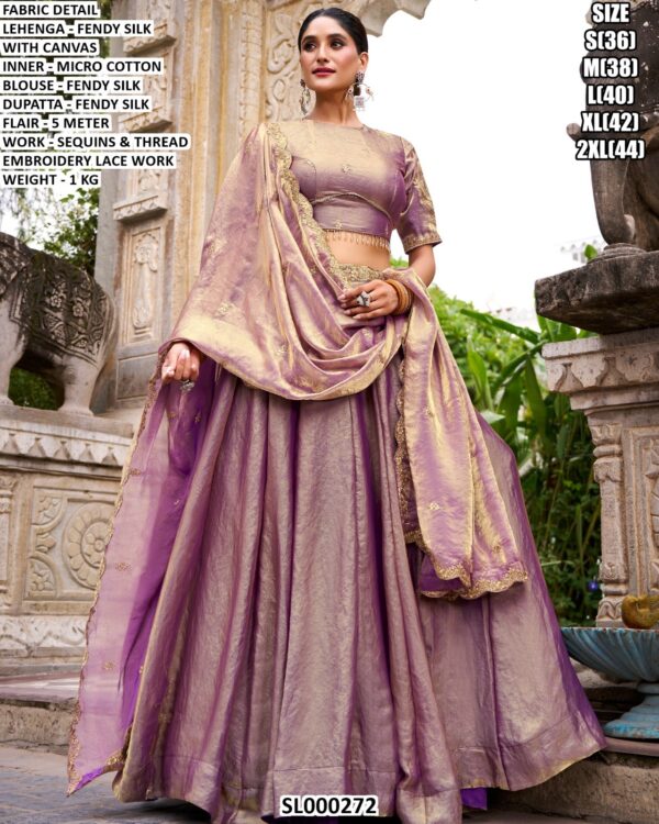 Festive Lehenga Choli With Matching Dupatta