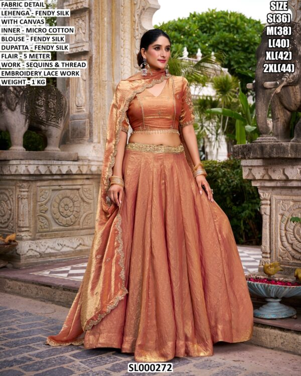 Festive Lehenga Choli With Matching Dupatta