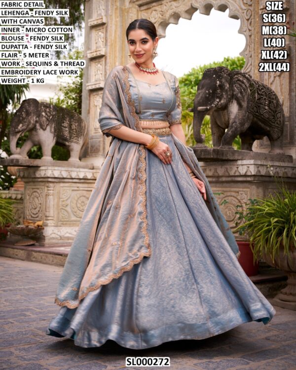 Festive Lehenga Choli With Matching Dupatta