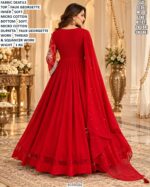 Faux Georgette Designer Anarkali Suit Set