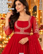 Faux Georgette Designer Anarkali Suit Set