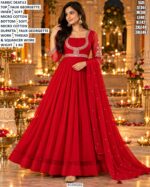 Faux Georgette Designer Anarkali Suit Set